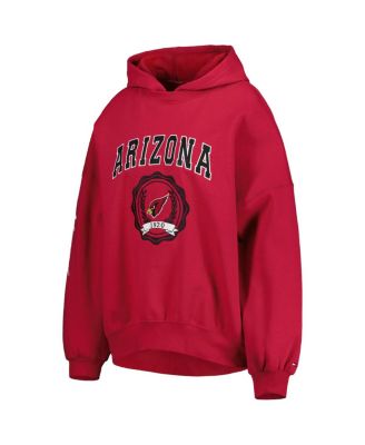 Women's Cardinal Arizona Cardinals Becca Drop Shoulder Pullover Hoodie