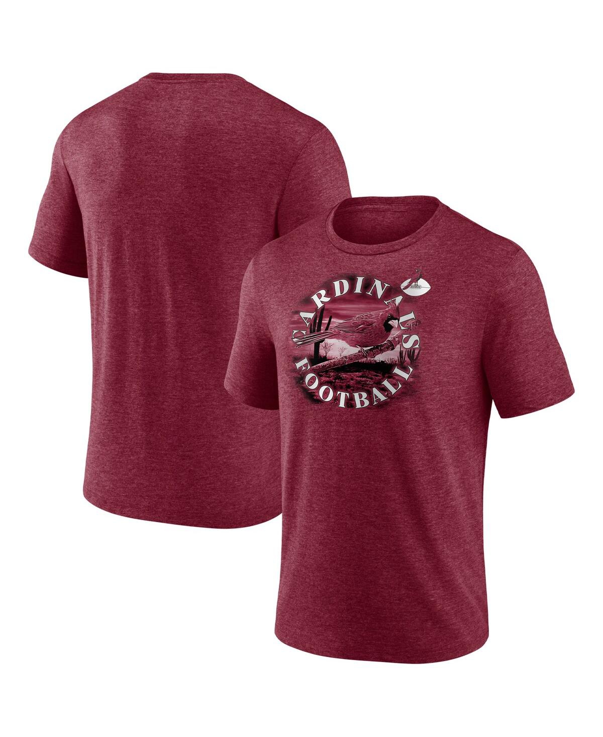 Shop Fanatics Men's  Heathered Cardinal Arizona Cardinals Sporting Chance T-shirt