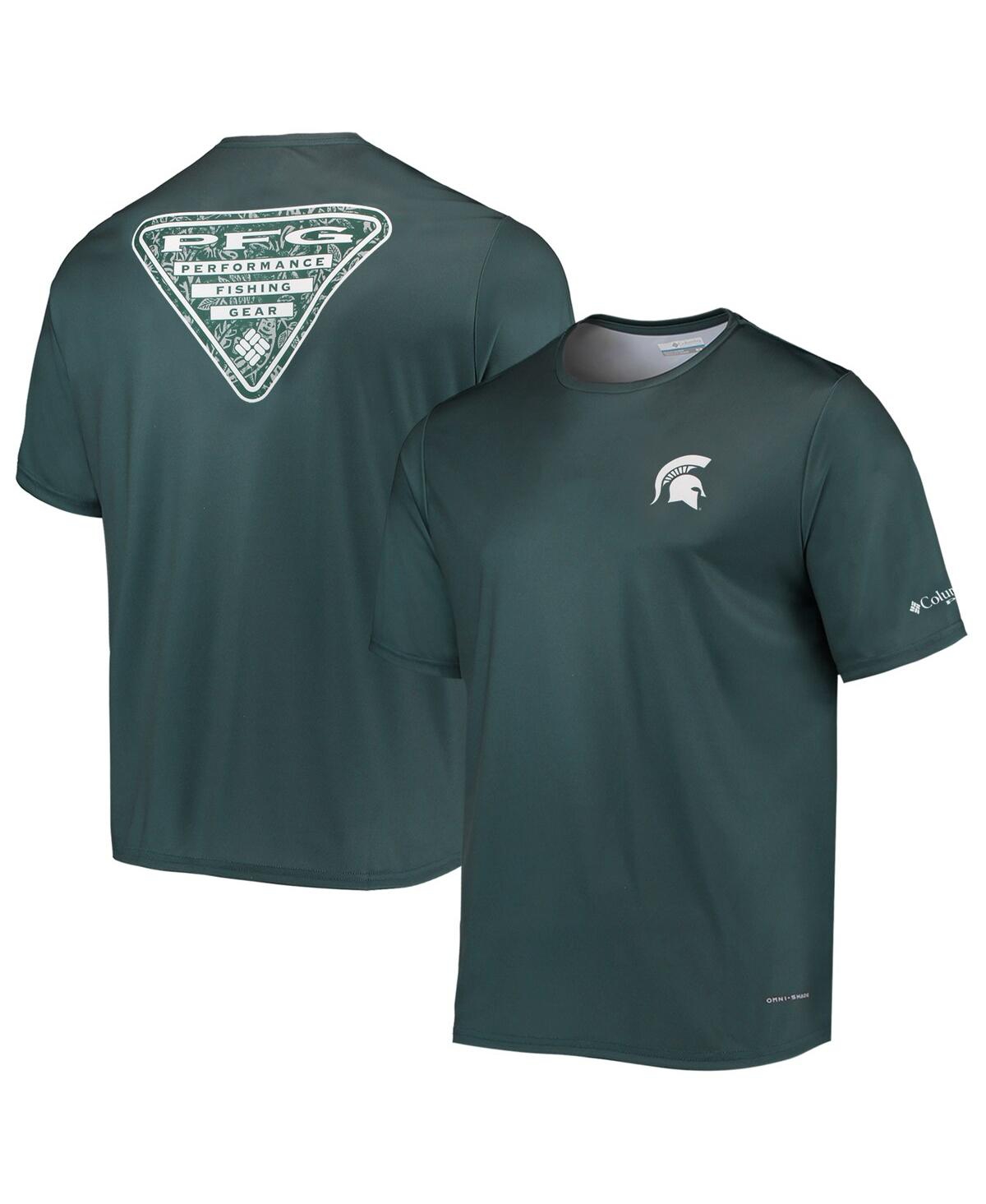 Columbia Green Michigan State Spartans Terminal Tackle Omni-shade T-shirt In Green