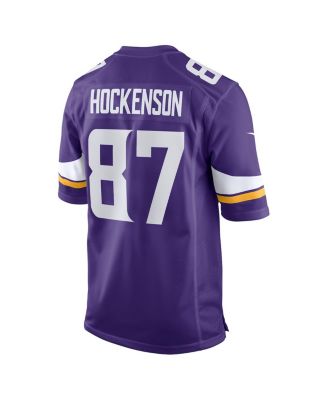 Men's T.J. Hockenson Purple Minnesota Vikings Game Player Jersey