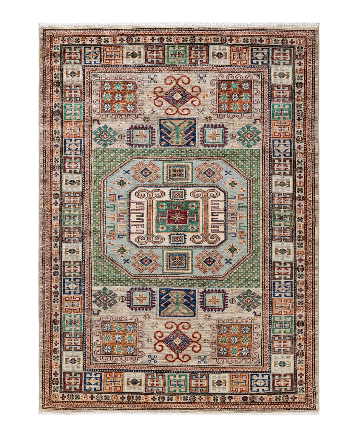 Adorn Hand Woven Rugs Serapi M1973 4'11" X 6'9" Area Rug In Beige