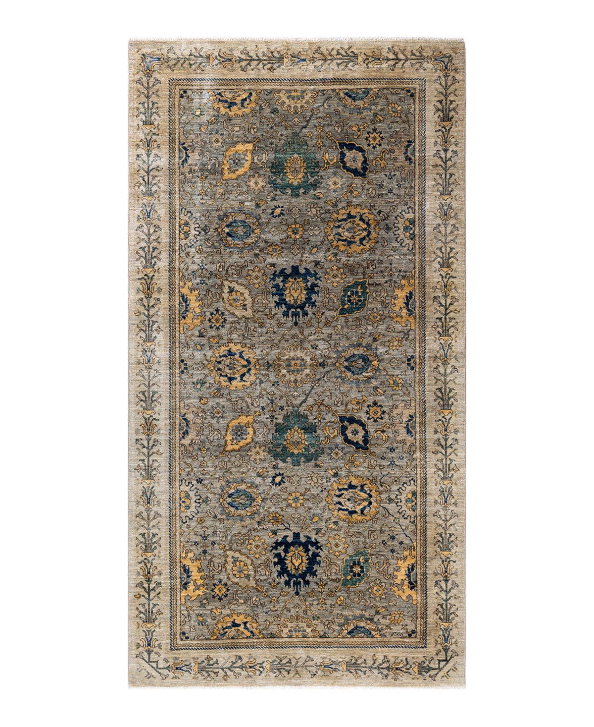 Adorn Hand Woven Rugs Serapi M1973 5'6in x 10'5in Area Rug - Gray