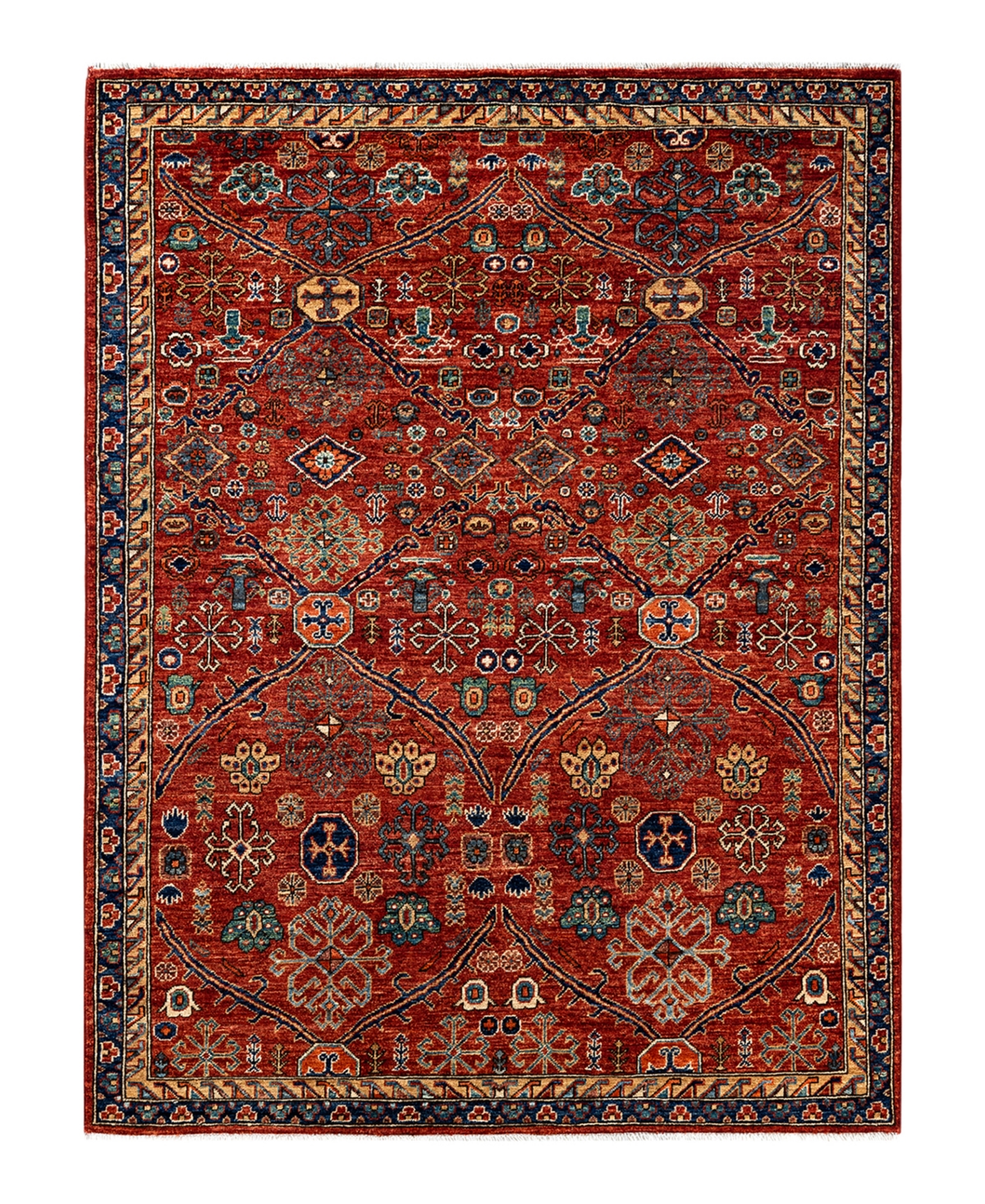 Adorn Hand Woven Rugs Serapi M1973 5' x 6'5in Area Rug - Orange