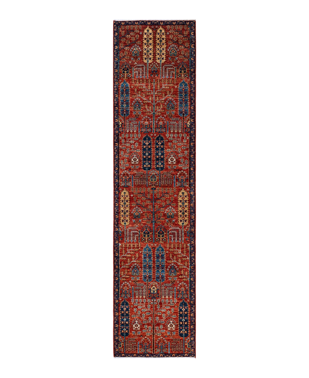 Adorn Hand Woven Rugs Serapi M1973 2'9in x 11'8in Runner Area Rug - Orange