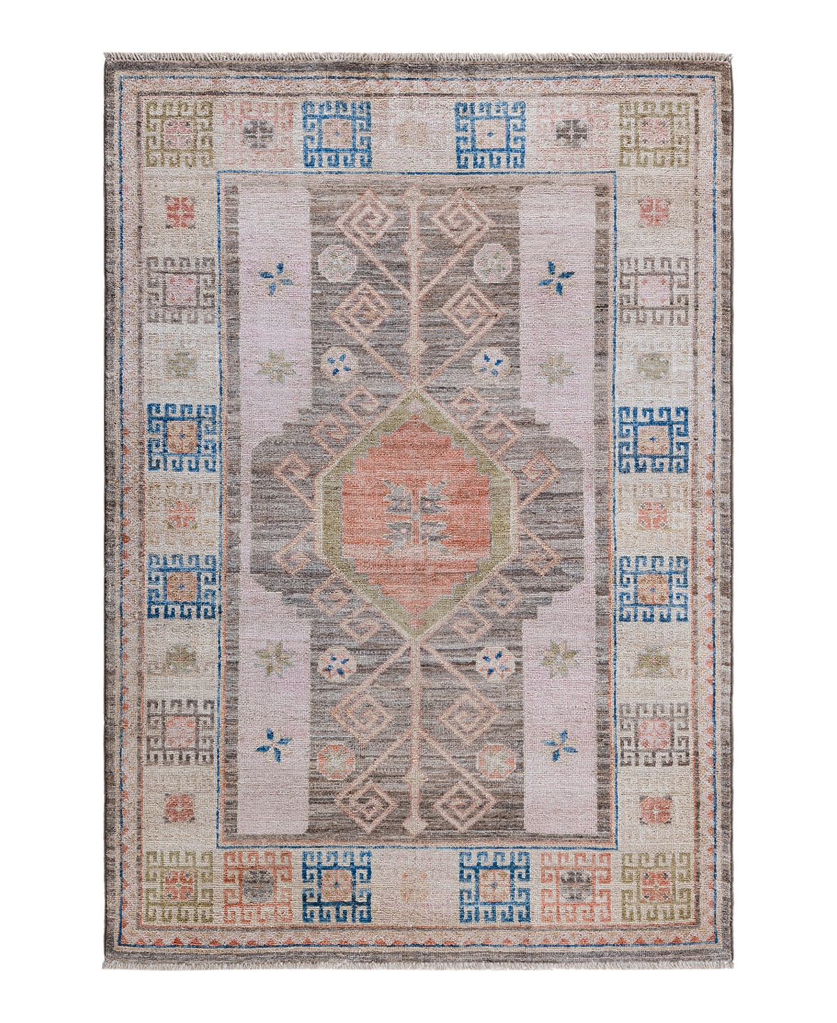 Adorn Hand Woven Rugs Oushak M1973 4'2in x 5'10in Area Rug - Brown
