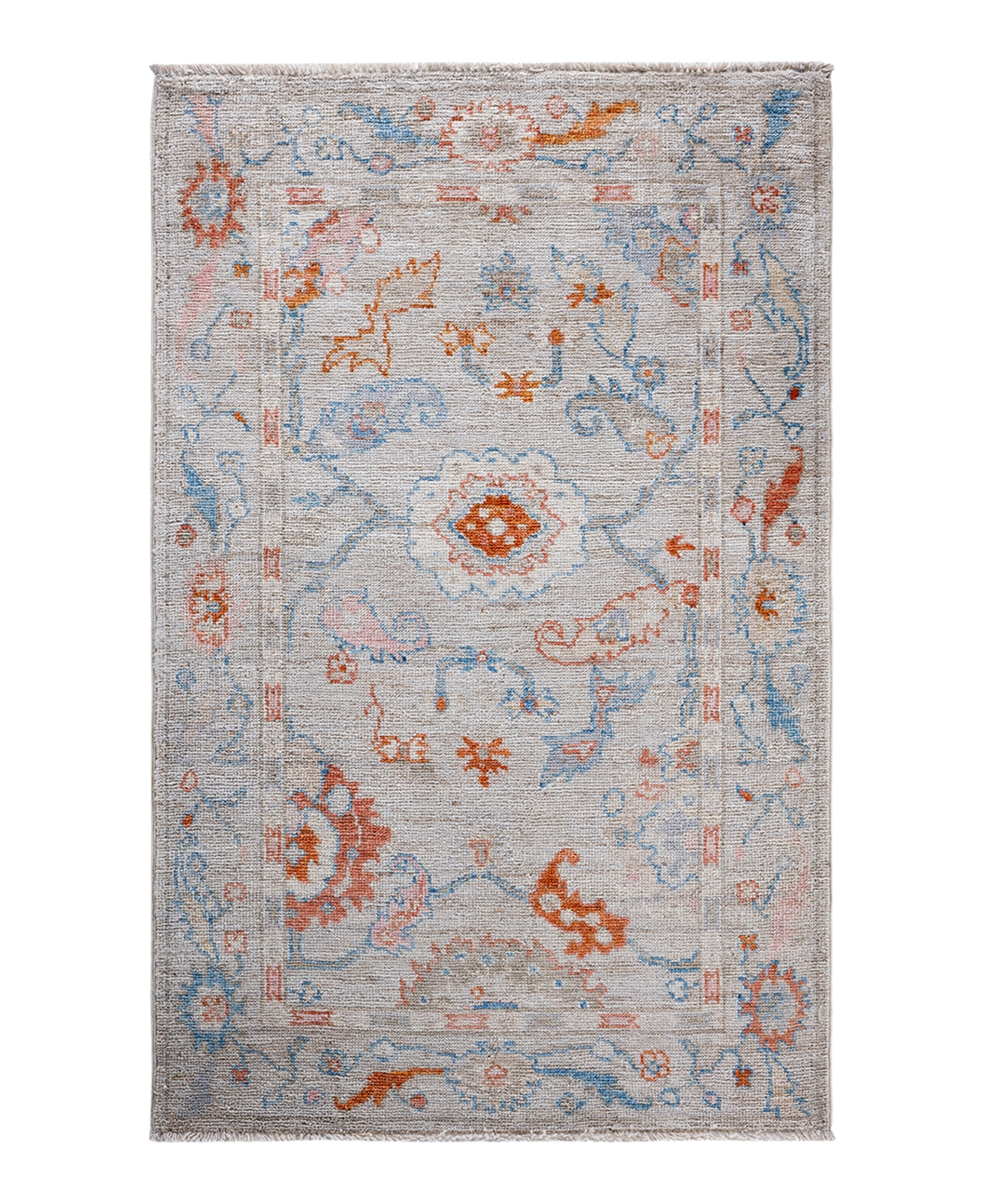 Adorn Hand Woven Rugs Oushak M1973 3'1in x 4'10in Area Rug - Ivory