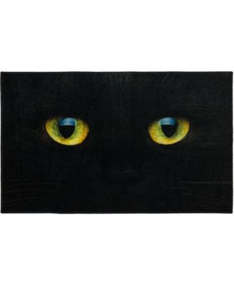 Mohawk Prismatic Cat Face Area Rug In Black