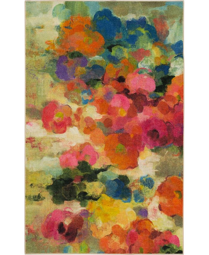 Mohawk Prismatic Blurred Blossoms 3' x 5' Area Rug Macy's