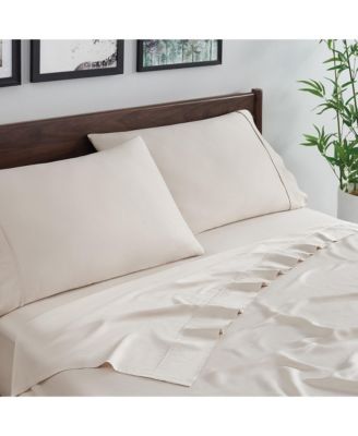 Rayon from Bamboo King Sheet Set, Ultra Silky Luxury Sheets, 1 Flat Sheet, 1 Fitted Sheet, 2 Pillowcases, Temperature Regulating, Breathable, Sustainably Sourced
