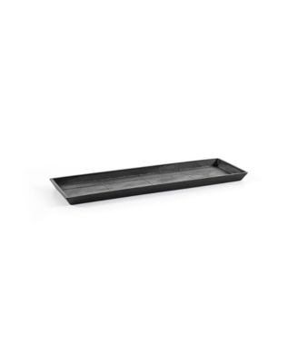 Modern Plastic Rectangular Planter Saucer, 17.7in