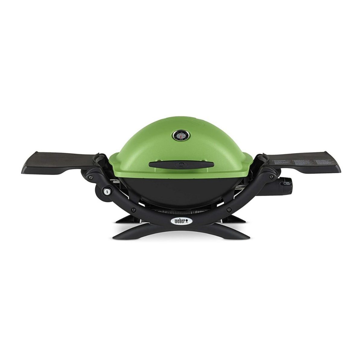 Q 1200 Liquid Propane Grill (Green) With Grill Cover - Green