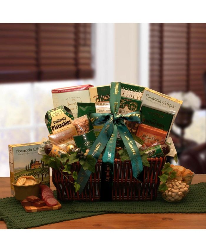 GBDS With Our Sincerest Sympathy Gift Basket sympathy baskets