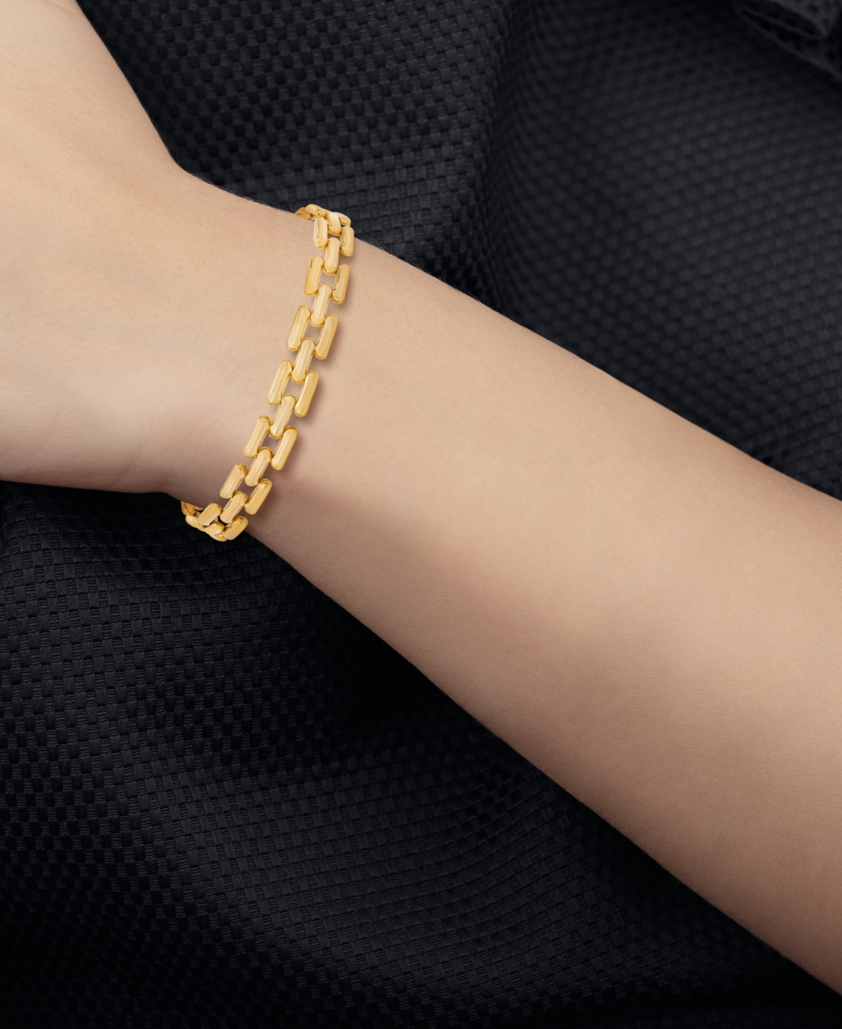 Panther Link Chain Bracelet in 14k- Gold