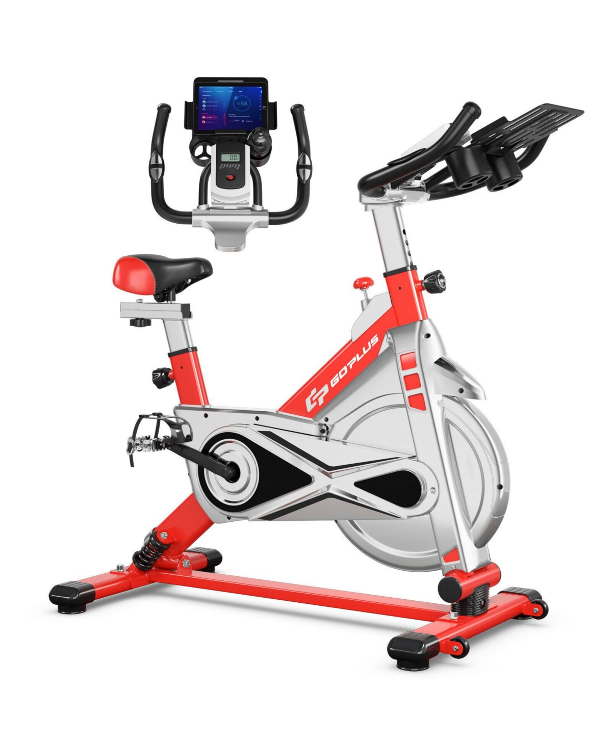 Indoor Stationary Exercise Cycle Bike Bicycle Workout - Red
