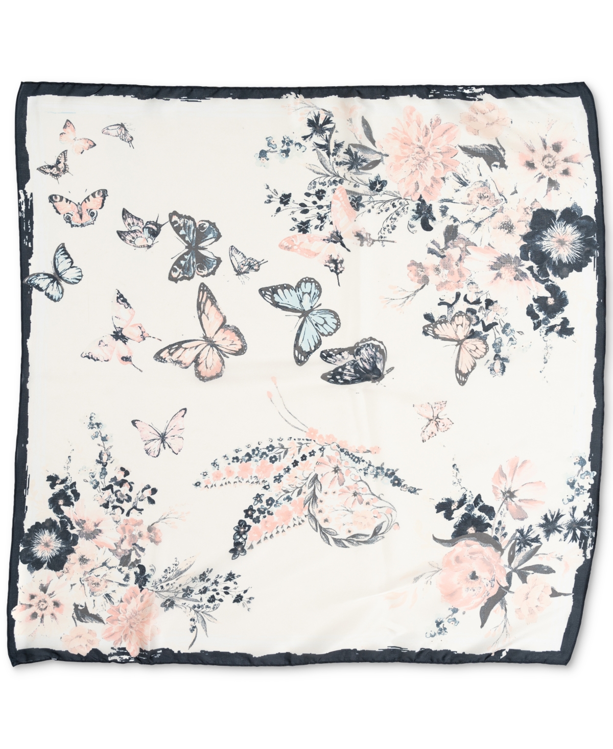 Inc International Concepts Butterfly Floral Bandana Square, Created for Macy's