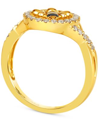 Nude Diamond Bee Ring (1/3 ct. t.w.) in 14k Gold