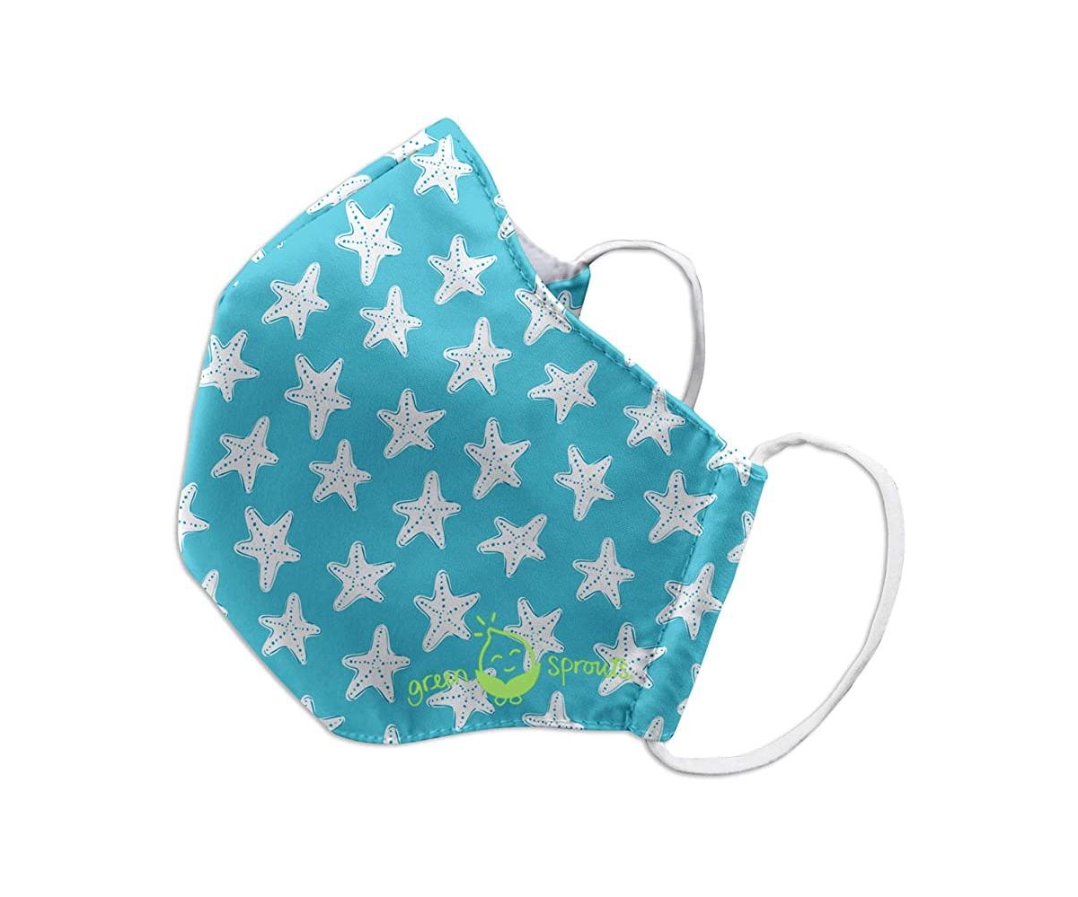 Green Sprouts - Face Mask Reusable Child - 1 Each-ct In Light/pastel Blue