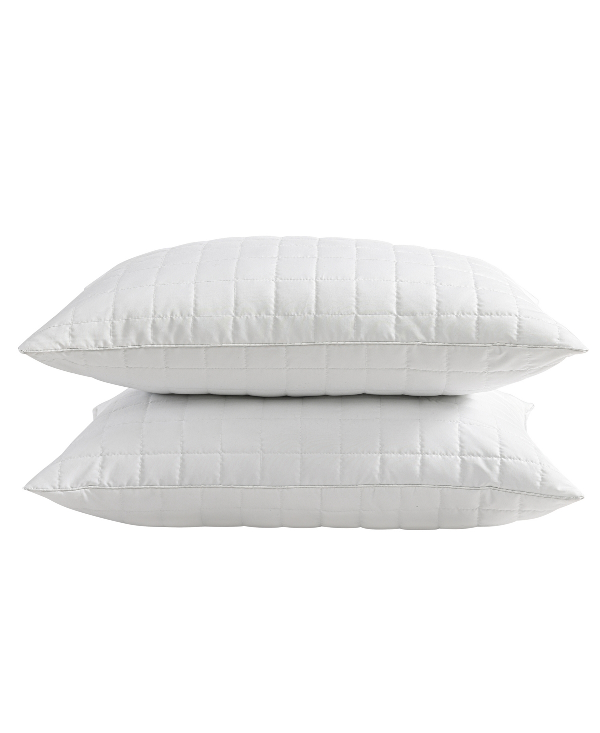 Royal Luxe 2 Piece Shredded Memory Foam Pillow Set, King In White