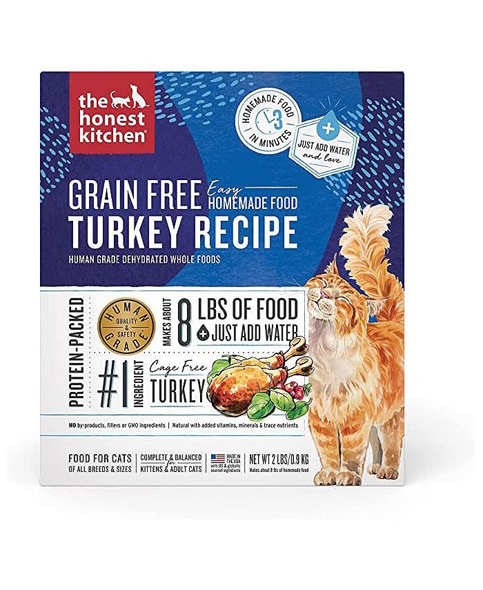The Honest Kitchen Cat Food Green Fr Dehyd Turkey Case of 62 LB