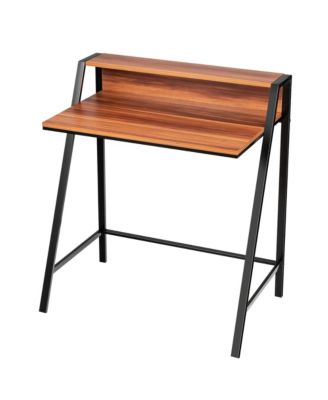 Costway 2 Tier Computer Desk PC Laptop Table Study Writing - Macy's