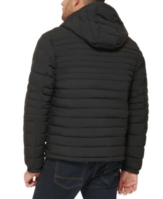 Men's Stretch Quilted Hooded Jacket