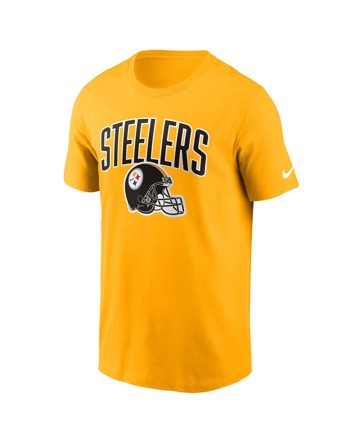 Shop Nike Men's  Gold Pittsburgh Steelers Team Athletic T-shirt
