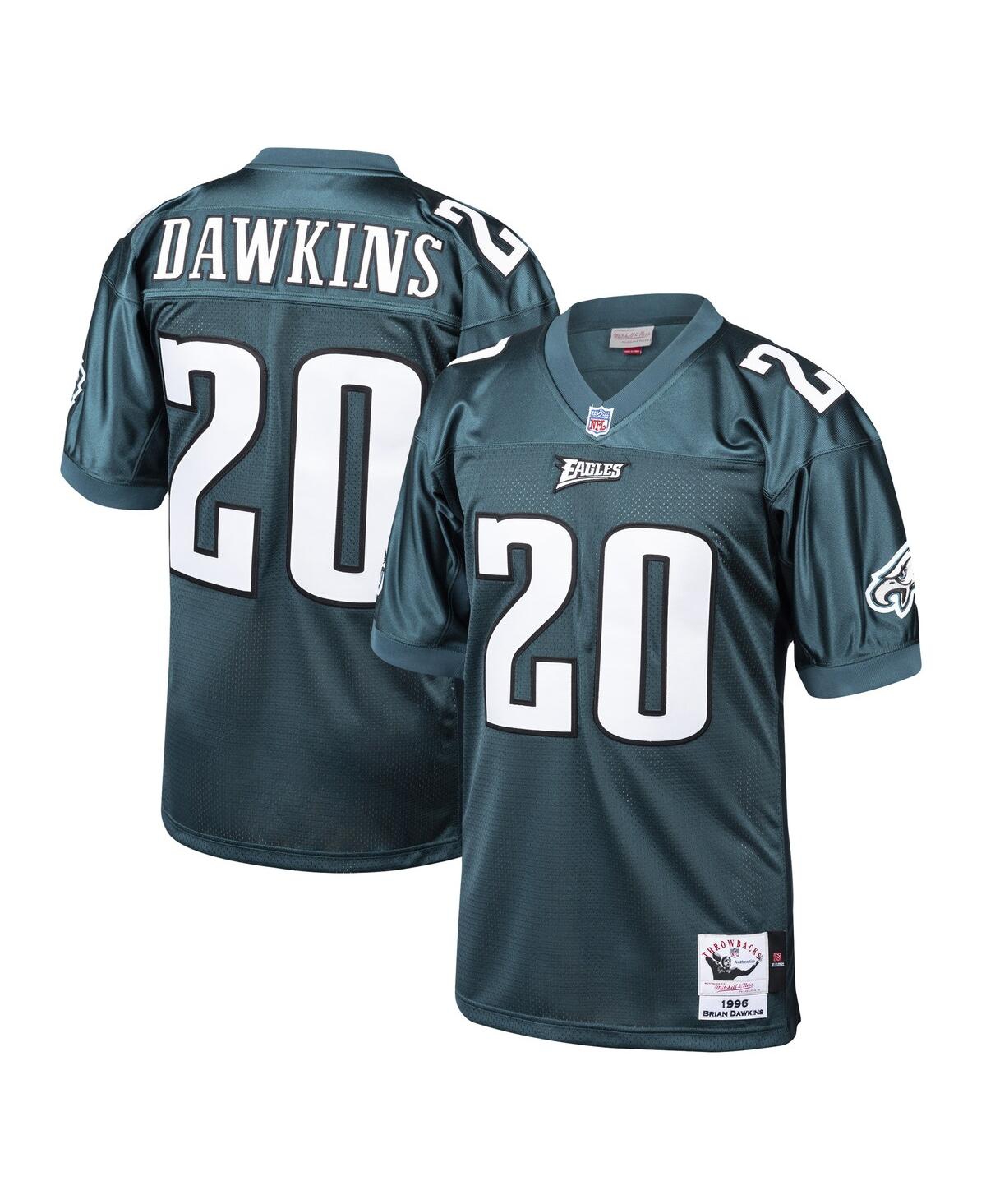 Men's Mitchell & Ness Brian Dawkins MidnightPhiladelphia Eagles 1996 Authentic Throwback Retired Player Jersey - Green