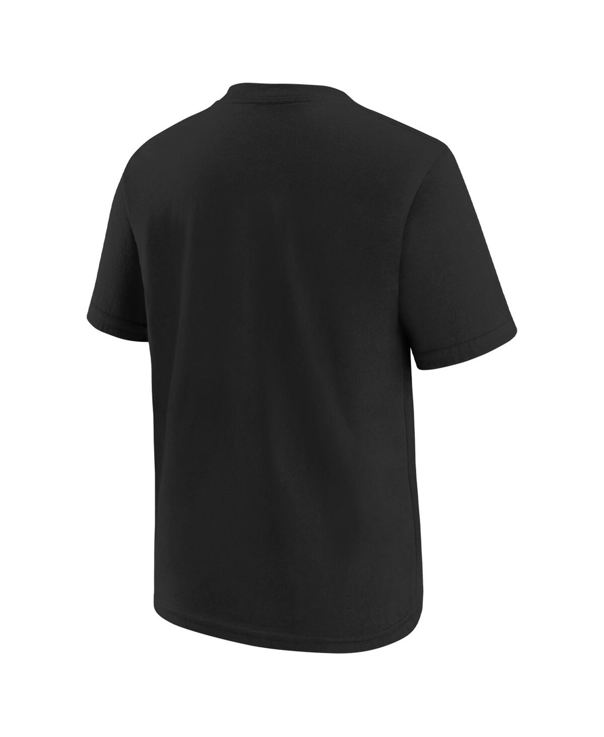 Shop Nike Little Boys  Black Pittsburgh Steelers Team Wordmark T-shirt