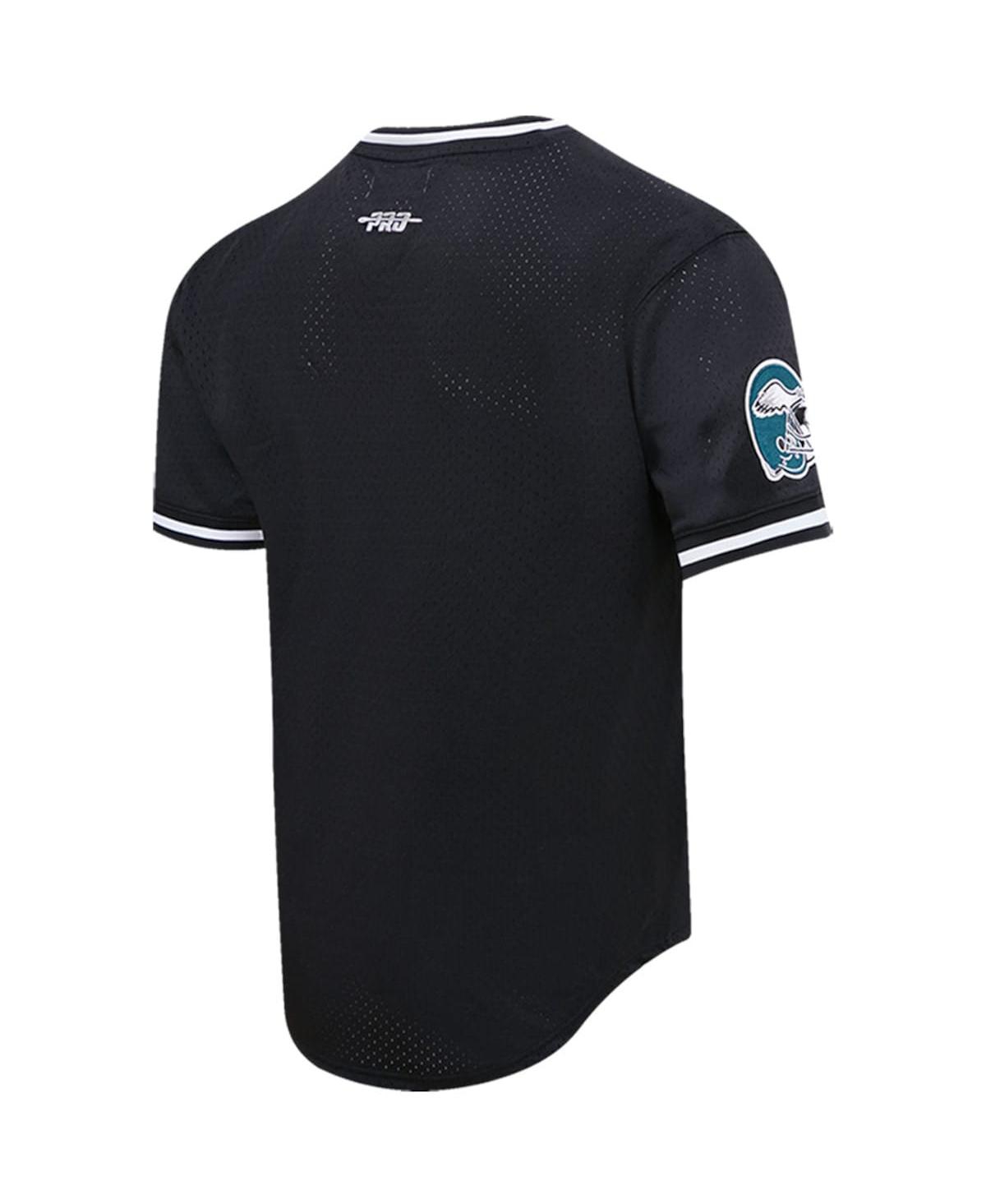 Pro Standard Men's  A.j. Brown Black Philadelphia Eagles Mesh Player Name And Number T-shirt In Black