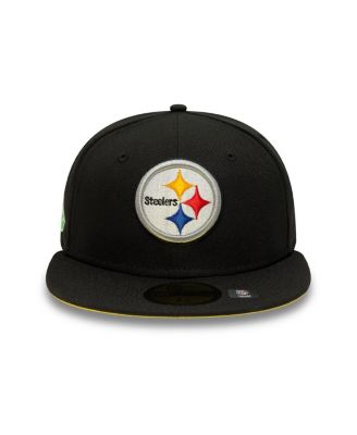 Men's Black Pittsburgh Steelers Super Bowl XL Citrus Pop 59FIFTY Fitted Hat
