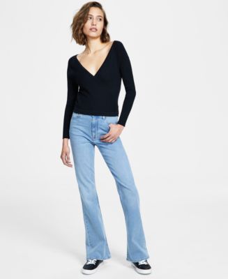 DKNY Women's Boerum High Rise Flare Leg Jeans Blue Size 27
