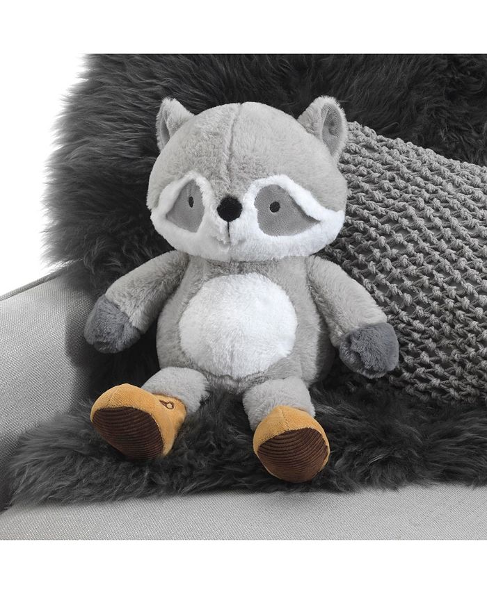Lambs & Ivy Little Campers 10" Gray/White Plush Raccoon Stuffed Animal