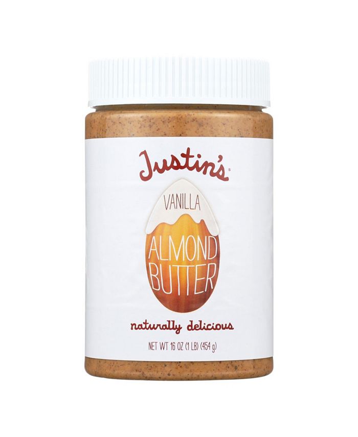 Justin's Nut Butter Almond Butter Vanilla Case of 6 16 oz. Macy's