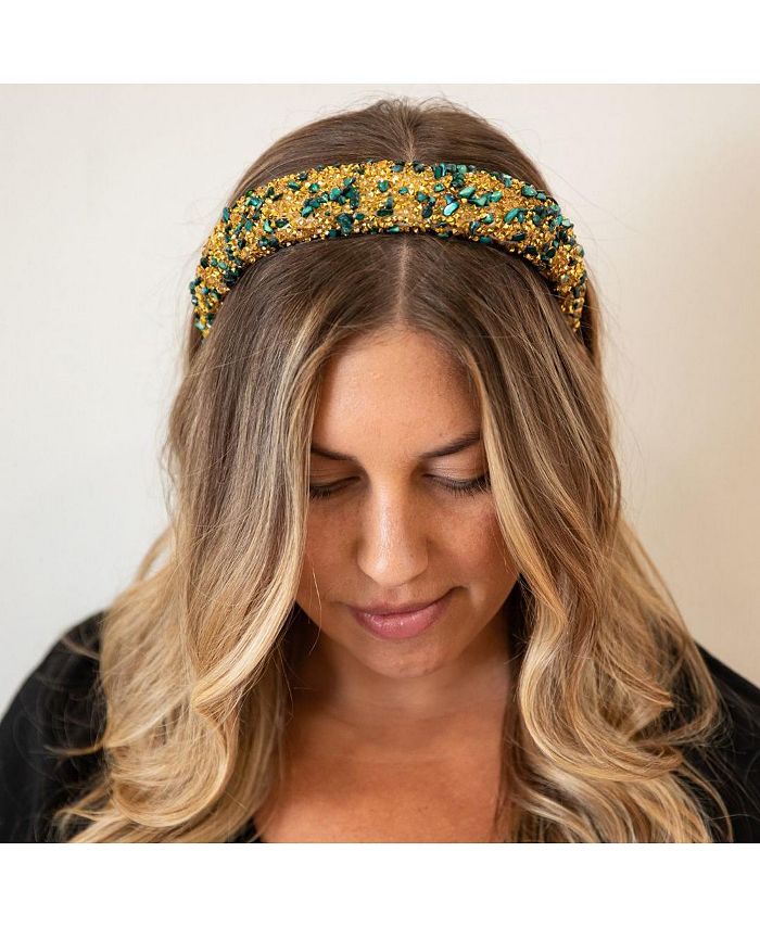 Headbands of Hope Women's All That Glitters Headband Green + Gold
