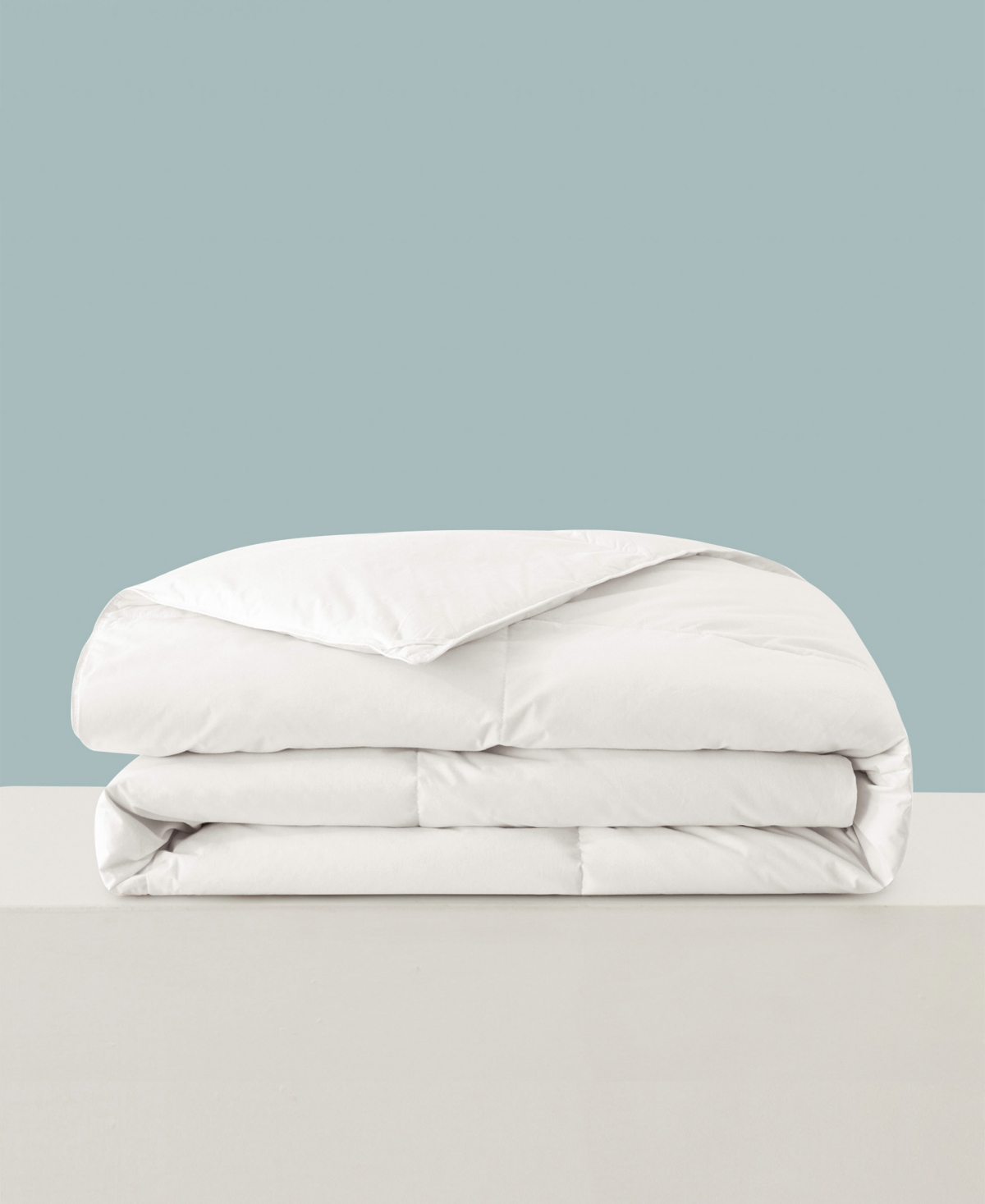 Unikome Light Warmth Ultra Soft White Goose Down Feather Fiber Comforter, Full/queen