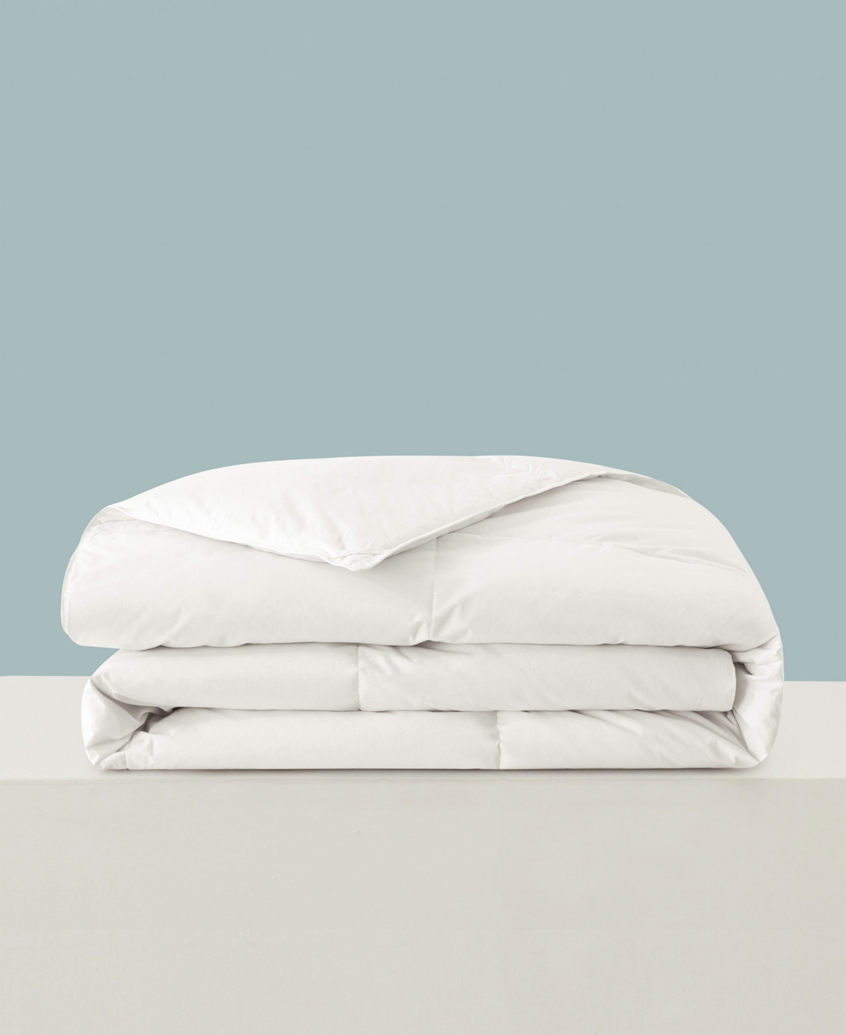 Unikome Light Warmth Ultra Soft White Goose Down Feather Fiber Comforter, Full/queen In White