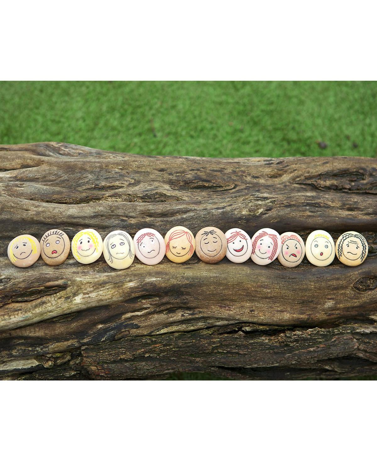 Yellow Door Emotion Stones, Set Of 12 In Multicolor