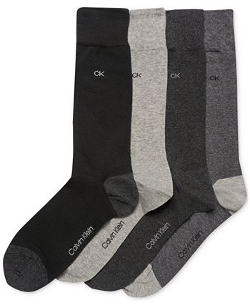 Calvin Klein Men's Heel Toe Socks 4-Pack - Macy's