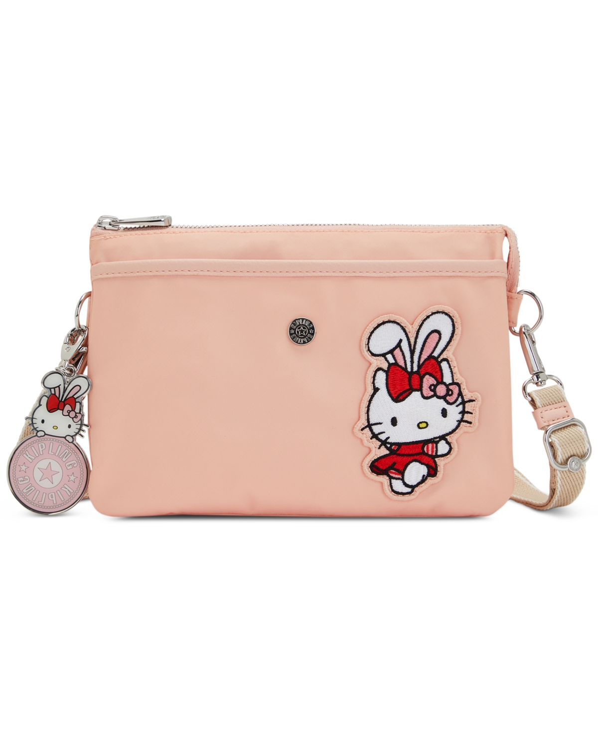 Kipling Hello Kitty Riri Crossbody Bag In Rabbit Pink