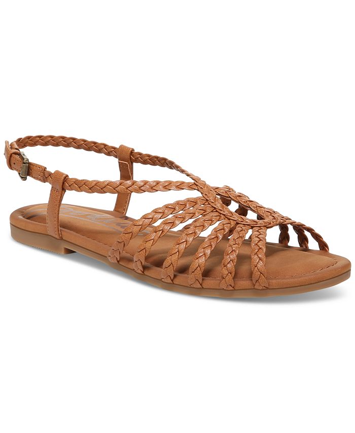Zodiac Women's Misha Braid Gladiator Strappy Flat Sandals - Macy's