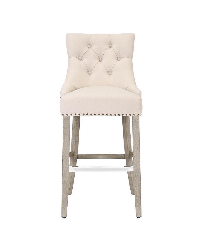 Tufted wingback hotsell counter stool