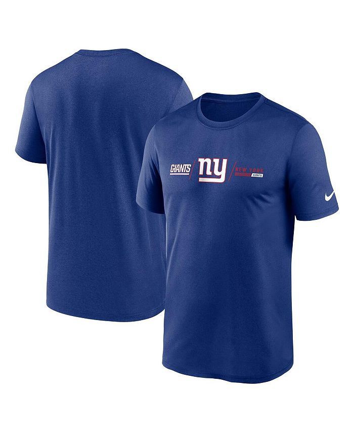 Nike Men s Royal New York Giants Horizontal Lockup Legend T shirt