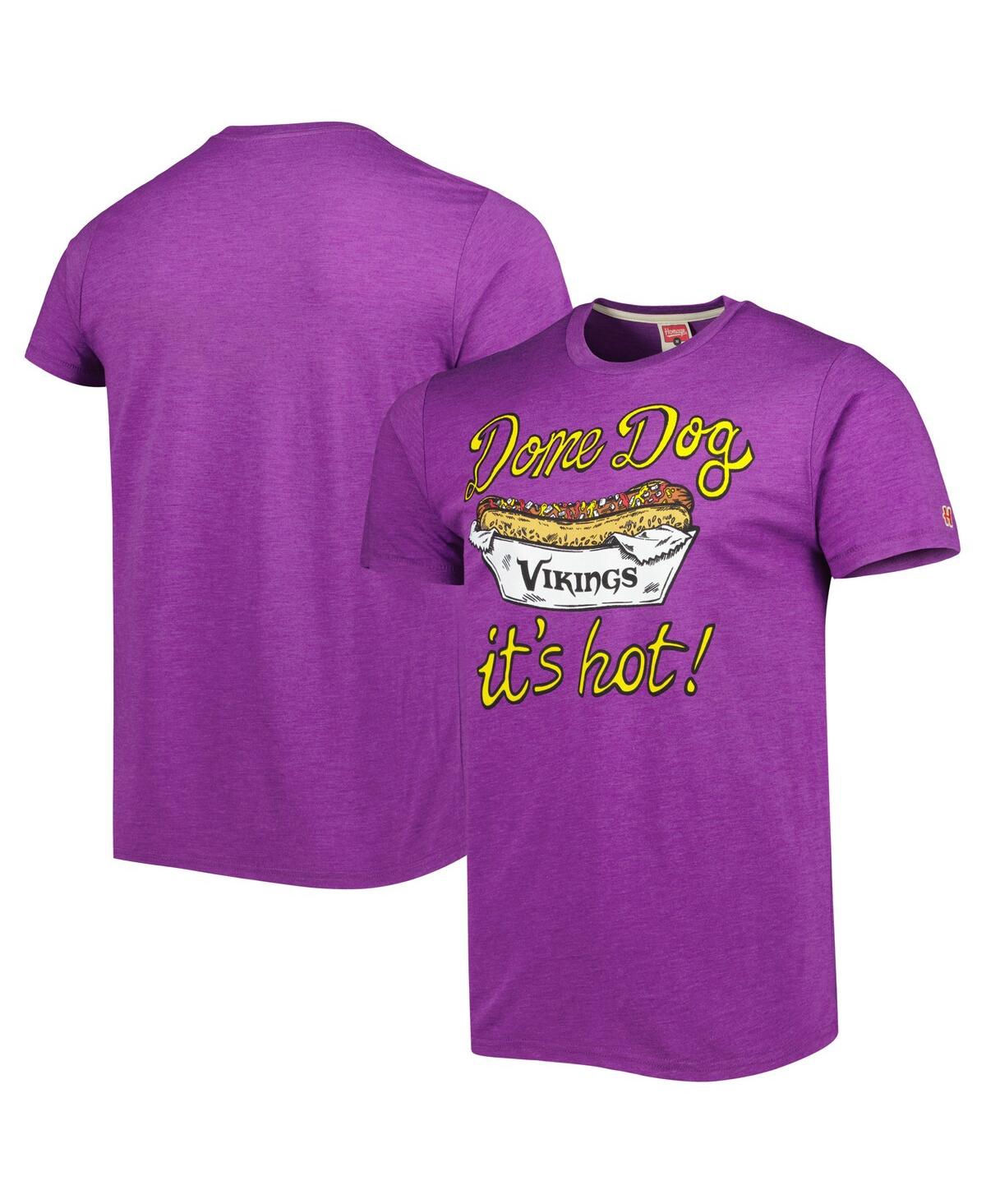 Homage Men's  Purple Minnesota Vikings Dome Dog Hyper Local Tri-blend T-shirt