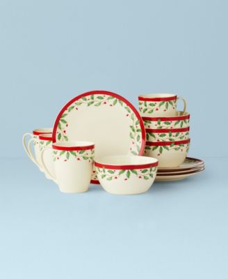 Holiday 12 Pc. Dessert Set, Service for 4