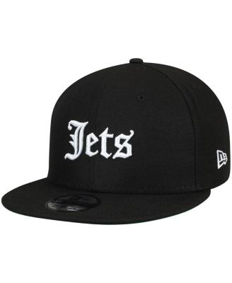 New Era Men's Black New York Jets Gothic Script 9FIFTY Adjustable ...