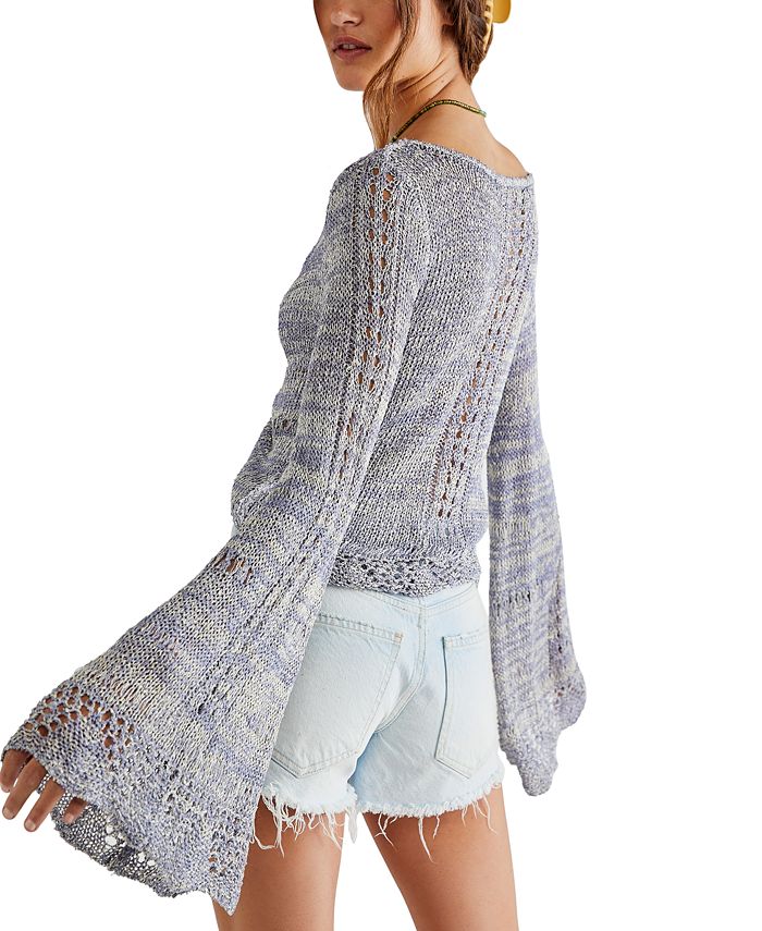Mania Knit Hardware Detail Bell Sleeve Crop Top and Gathered Overlay Sash Stretch Maxi Skirt Set