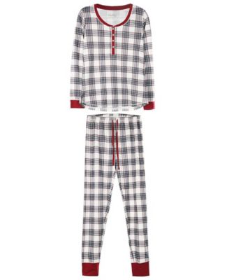 Women's Plaid Matching Pajama 2 Piece Set