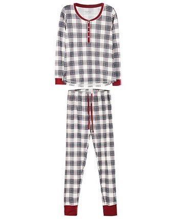 Macy's, Intimates & Sleepwear, Set Of 3 Plaid Onesies His Hers Pajamas  Men M 2 Women S