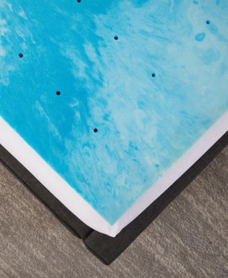 CLOSEOUT! Cooling Gel Swirl 3" Memory Foam Mattress Topper, Twin XL