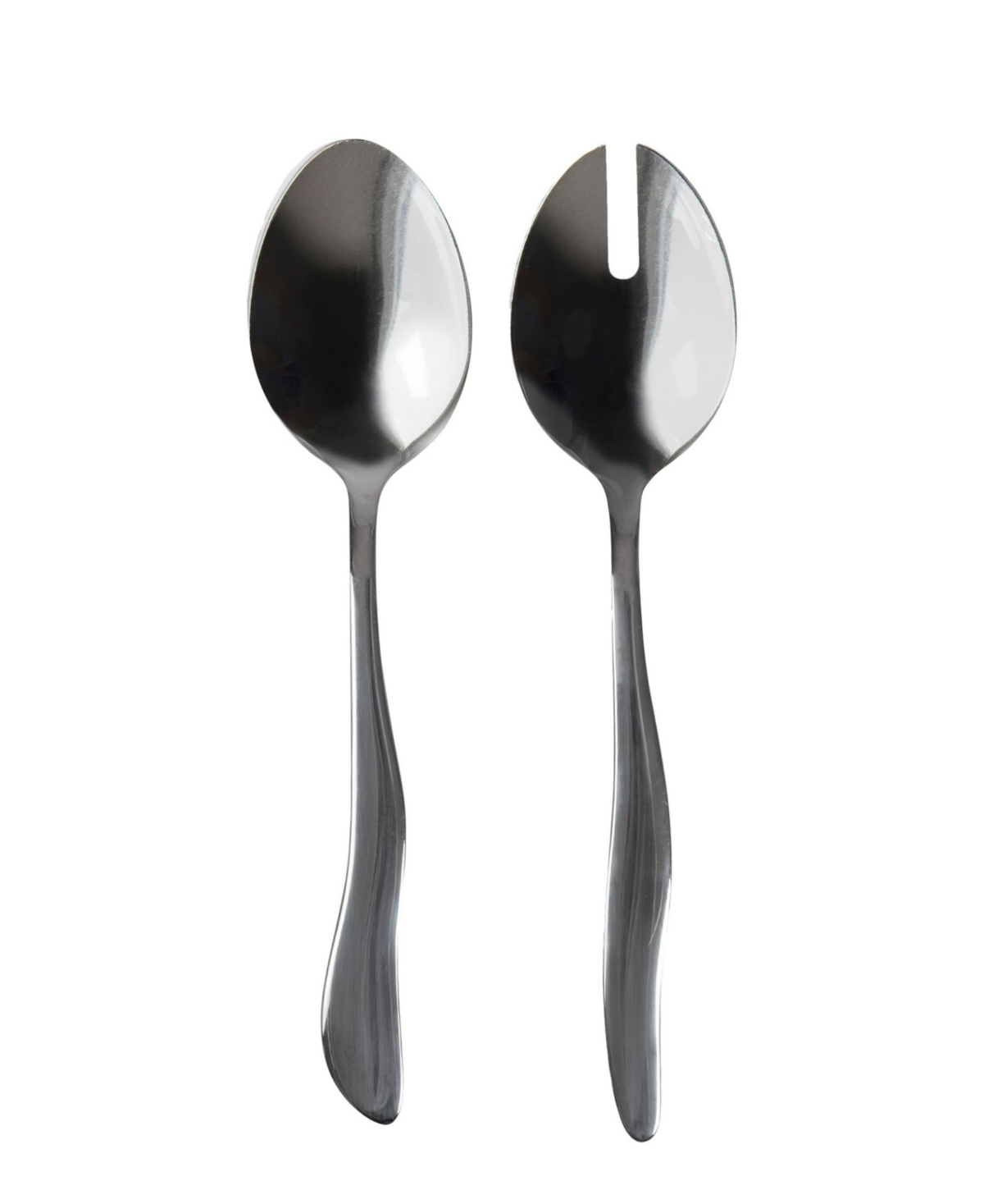 Byon Waverly Salad Server, Set Of 2 In Silver
